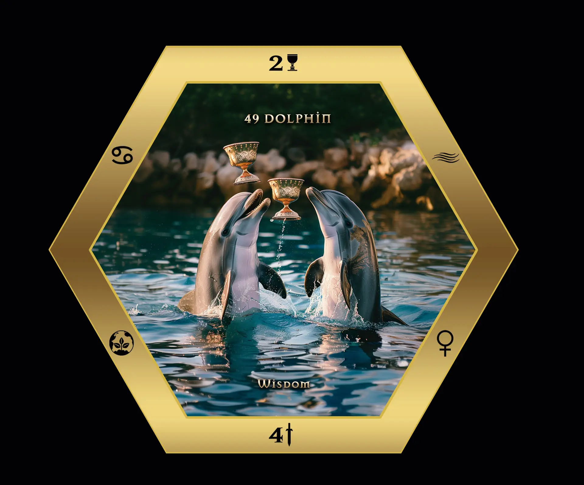 Dolphin archetype card illustration
